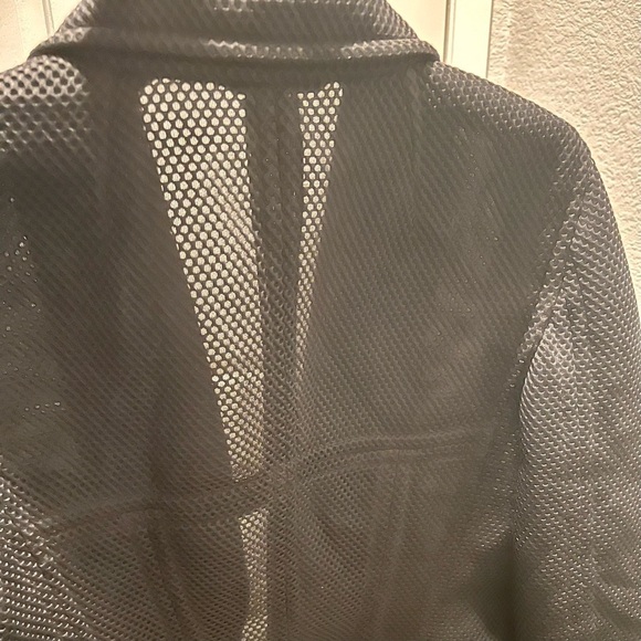 𝅺escada Black Open Knit & Mesh Blazer. Sz 40. Made in Croatia. - Picture 7 of 11